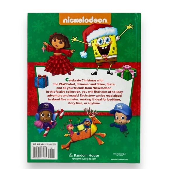 Nickelodeon Kids Christmas Bedtime Stories Book w Spongebob, PAW Patrol, Dora... - Picture 11 of 12
